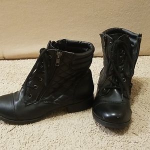 Charming Charlie's black combat boots